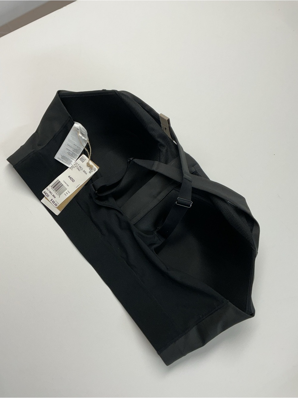 adidas Black Front-Zip High Neck Sports Bra - Picture 5 of 7